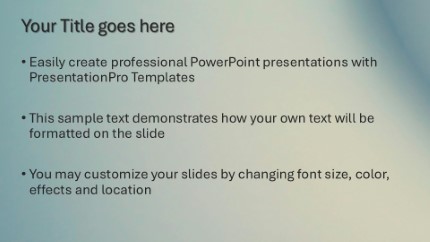 Oil Blues Widescreen PowerPoint Template text slide design
