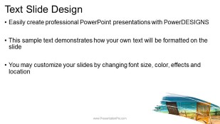 paint brush beach 3 wide PowerPoint Template text slide design