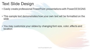 paint brush gradient 1 wide PowerPoint Template text slide design