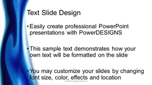 Abstract Fluid Widescreen PowerPoint Template text slide design
