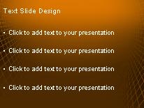 Ambient Orange PowerPoint Template text slide design