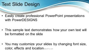 Blue Grid Curved 01 Widescreen PowerPoint Template text slide design