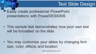 Blue Squares Widescreen PowerPoint Template text slide design