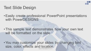 Blue Tiles Widescreen PowerPoint Template text slide design