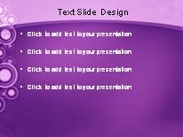 Bubble Circle Purple PowerPoint Template text slide design