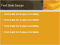 Building Blocks Orange PowerPoint Template text slide design