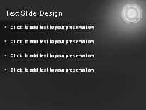 Circled Out Gray PowerPoint Template text slide design