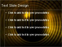 Circulary Yellow PowerPoint Template text slide design