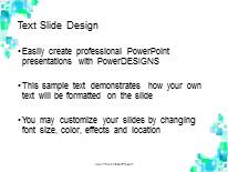 Cubes And Light PowerPoint Template text slide design