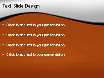 Curved Landscape Orange PowerPoint Template text slide design