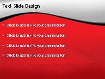 Curved Landscape Red PowerPoint Template text slide design