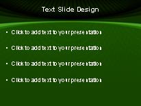 Curvy Pattern Green PowerPoint Template text slide design