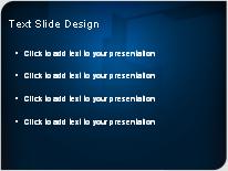 Cutout Blue PowerPoint Template text slide design