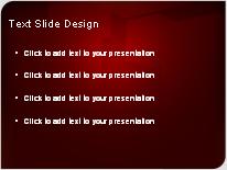 Cutout Red PowerPoint Template text slide design