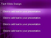 Deeprising Purple PowerPoint Template text slide design