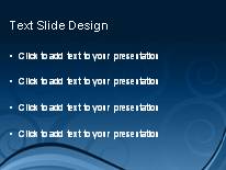 Elegant Swirl Blue PowerPoint Template text slide design