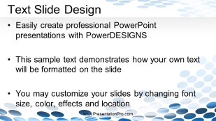 Flowing Circles Widescreen PowerPoint Template text slide design