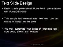 Glowing Light Waves 01 PowerPoint Template text slide design