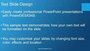 Gradient Dash Blue Widescreen PowerPoint Template text slide design