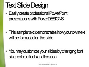 Green Dust Light Curve PowerPoint Template text slide design
