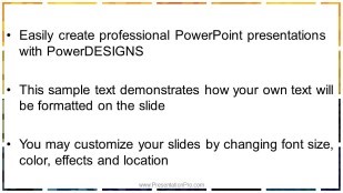 Grid Dots Widescreen PowerPoint Template text slide design