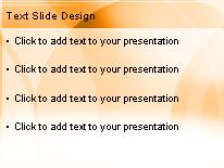 Leaves Orange PowerPoint Template text slide design
