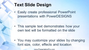 Light Wall Squares Widescreen PowerPoint Template text slide design