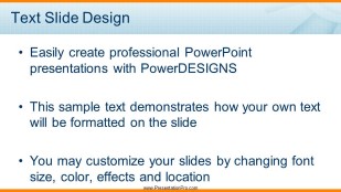 Meshy Widescreen PowerPoint Template text slide design