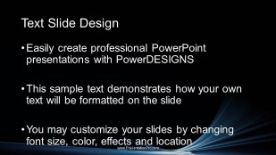 Motion Rays Widescreen PowerPoint Template text slide design