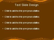 Motion Wave Orange2 PowerPoint Template text slide design