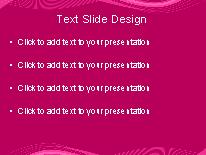 Motion Wave Pink2 PowerPoint Template text slide design