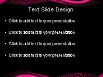Motion Wave Pink3 PowerPoint Template text slide design