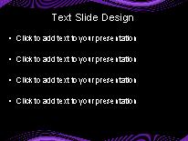 Motion Wave Purple3 PowerPoint Template text slide design