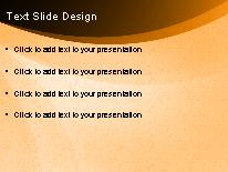 Organic Flow Orange PowerPoint Template text slide design