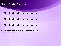 Organic Flow Purple PowerPoint Template text slide design