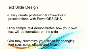 Organic Flow Widescreen PowerPoint Template text slide design