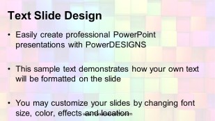 Rainbow Blocks 01 Widescreen PowerPoint Template text slide design
