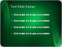 Ringed Green PowerPoint Template text slide design