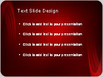 Ringed Red PowerPoint Template text slide design