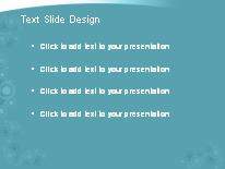 Roundabout Cyan PowerPoint Template text slide design