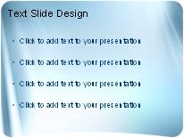 Satin Blue PowerPoint Template text slide design