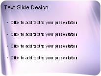 Satin Lavender PowerPoint Template text slide design