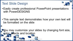 Scattered Tiles 2 Widescreen PowerPoint Template text slide design