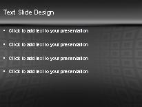 Square Warp Gray PowerPoint Template text slide design