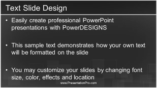 Squared Away Widescreen PowerPoint Template text slide design