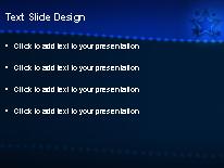 Starfield Blue PowerPoint Template text slide design