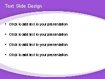 Swoop Simple Purple PowerPoint Template text slide design