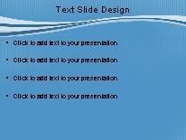 Swoopie Flow Light Blue PowerPoint Template text slide design