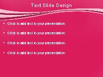 Swoopie Flow Pink PowerPoint Template text slide design