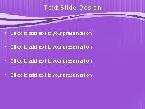 Swoopie Flow Purple PowerPoint Template text slide design